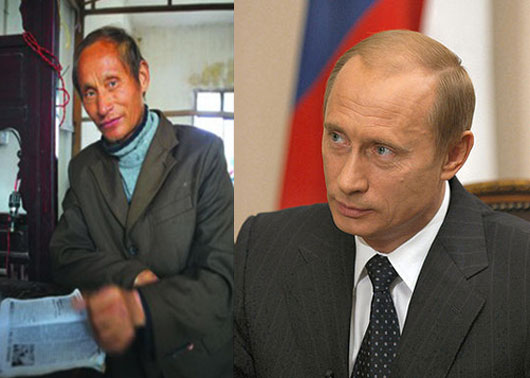 В Китае найден двойник Путина, крестьянин Ло Юаньпин, фото, картинки 